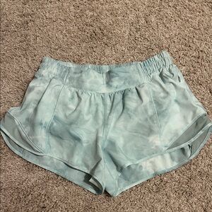 Lululemon Athletica Mint Tie-Dye Athletic Shorts